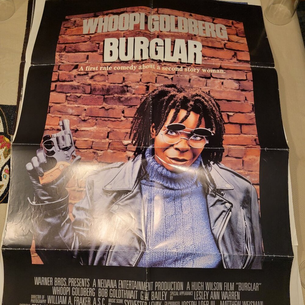 Burglar original movie poster. Whoopie Goldberg!